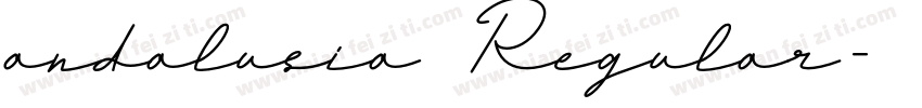 andalusia Regular字体转换